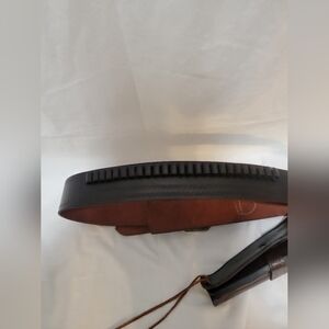 Stylish Black and Brown Leather Belt